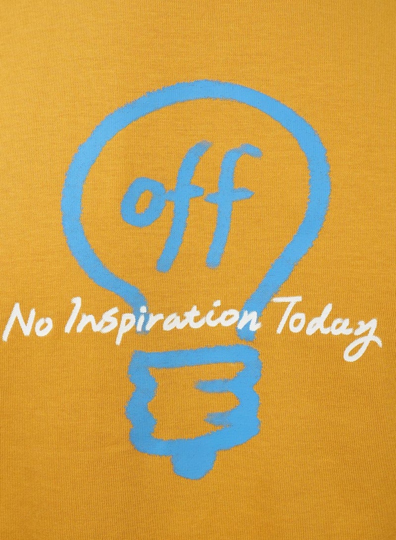 GIORDANO Men's Slim Fit Cotton Jersey Message Print Tee - Image 3